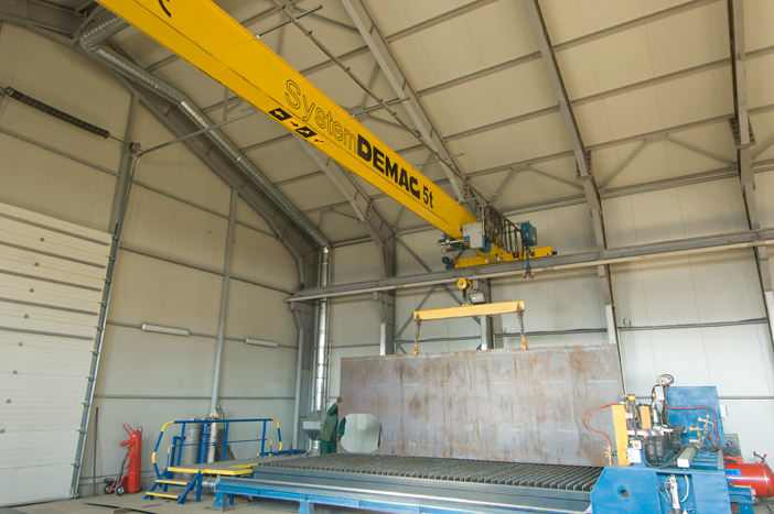 Single-girder overhead travelling crane 5 t - System DEMAG
