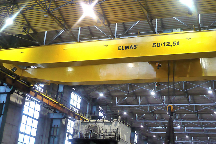 Modernization of double-girder overhead travelling crane 50/12,5 t